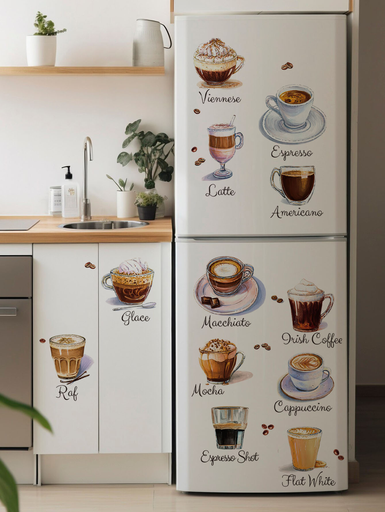 Kaffeetassen-Wandaufkleber Sel – Pvc Panel Background Bewertung und Preis